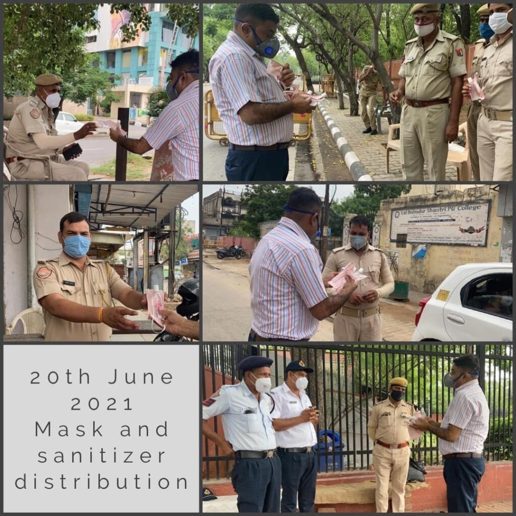 Cloth Mask and Sanitizer Distribution